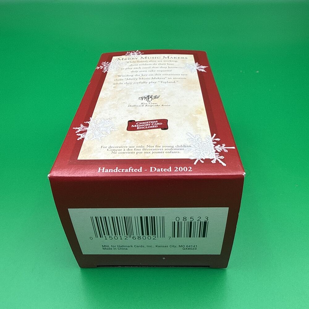 Hallmark Keepsake Merry Music Makers Christmas Ornament Wind Up Sound Motion - Picture 3 of 3